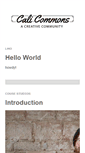 Mobile Screenshot of calicommons.net