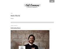 Tablet Screenshot of calicommons.net